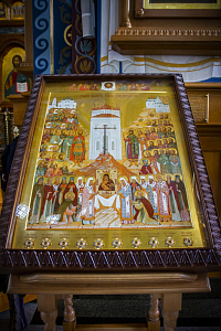 Икона с частицами мощей святых земли Нижегородской